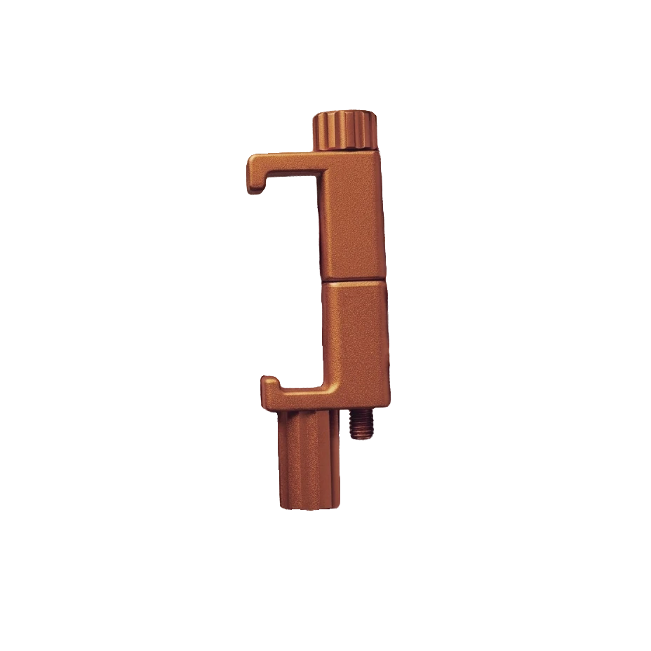 StableShot copper-orange phone holder clamp